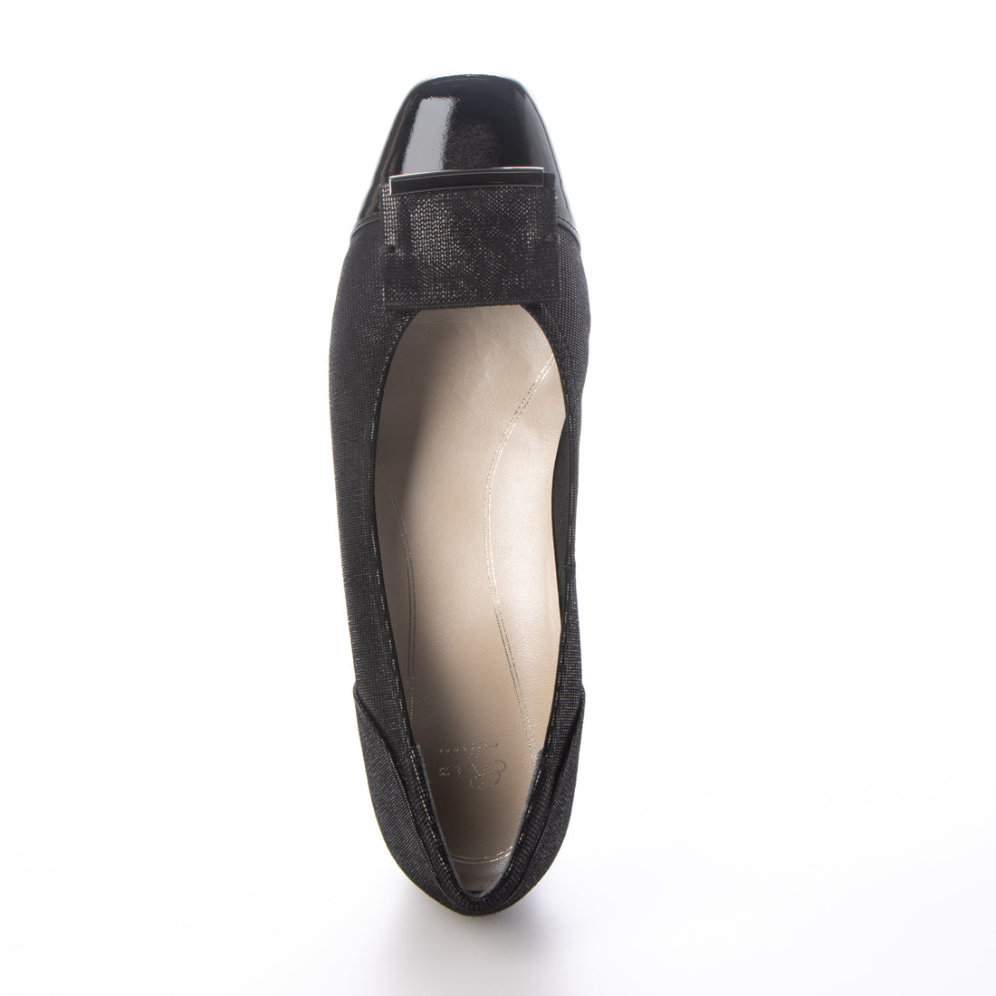 リズ ラフィーネ Riz raffinee 【3E】ローヒールスクエアパンプス