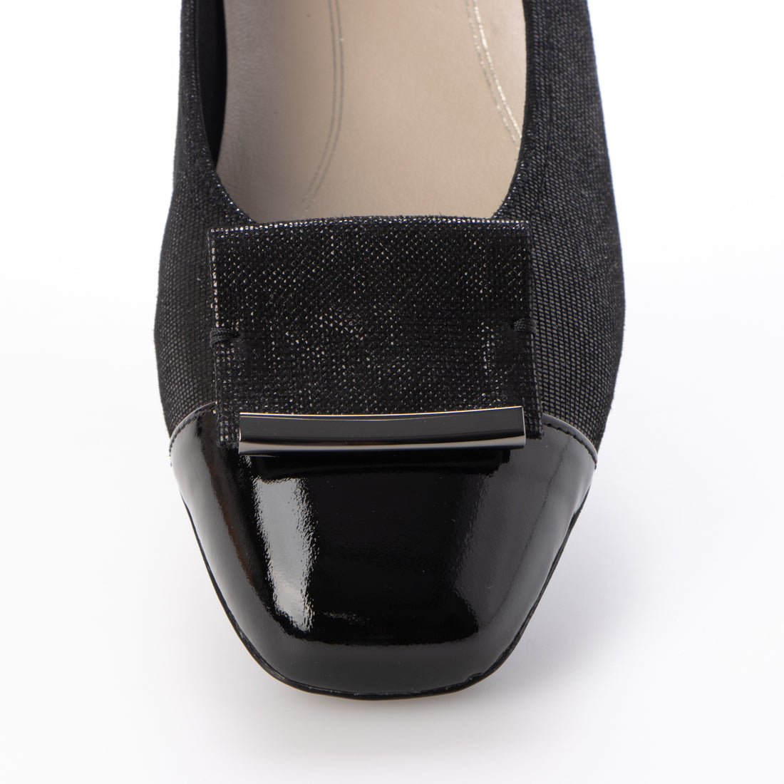 リズ ラフィーネ Riz raffinee 【3E】ローヒールスクエアパンプス