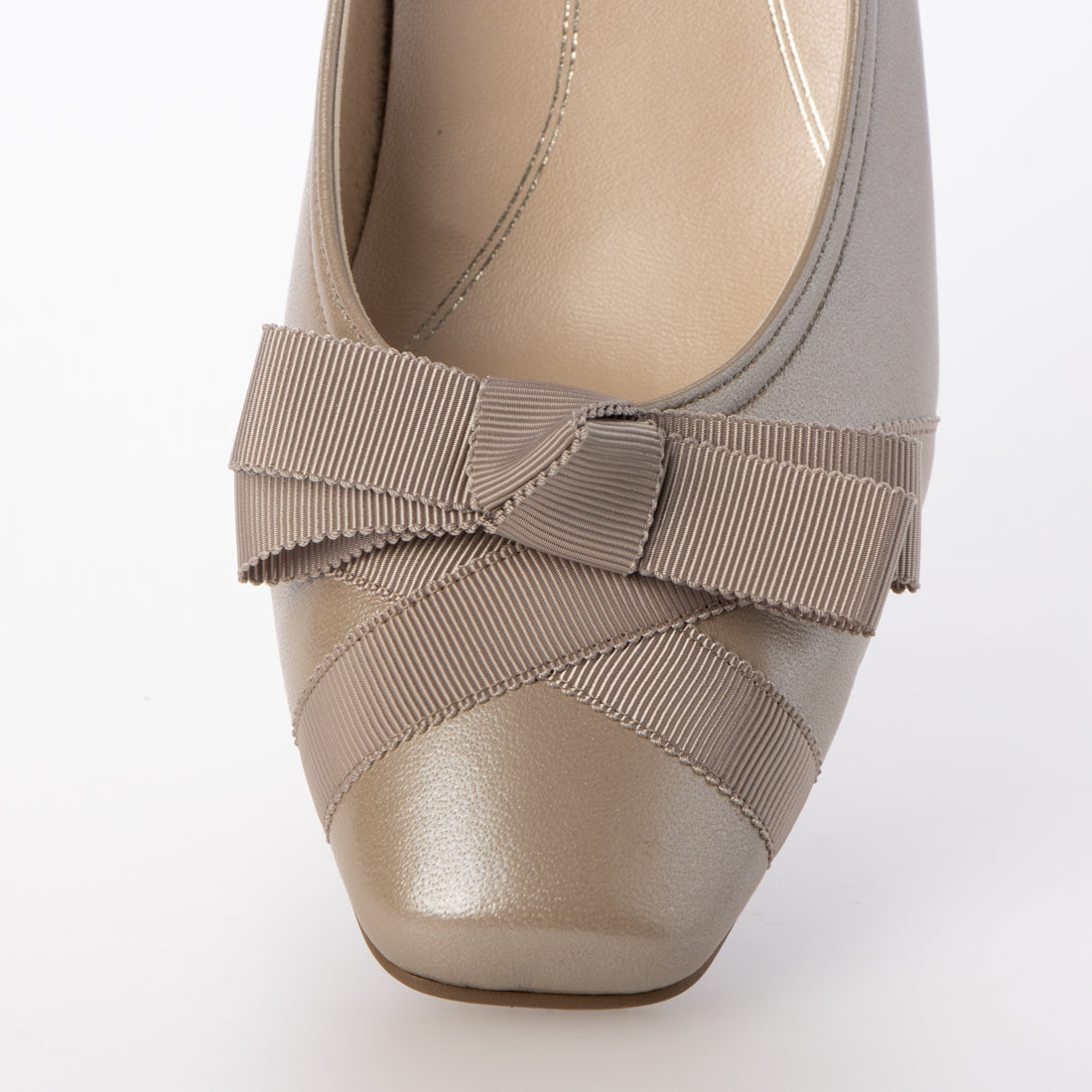 リズ ラフィーネ Riz raffinee 【3E】グログランリボンパンプス