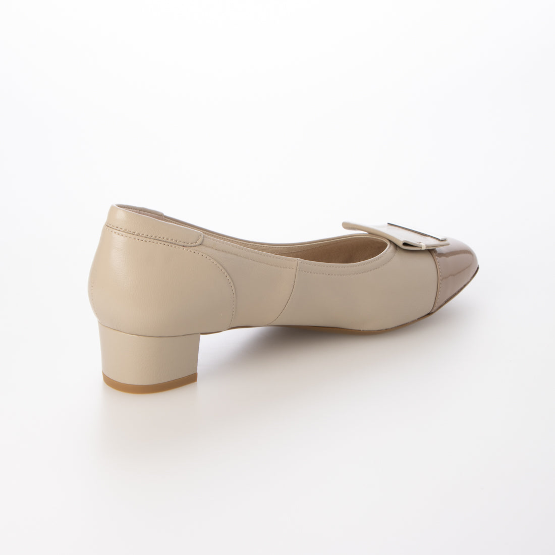 リズ ラフィーネ Riz raffinee 【3E】ローヒールスクエアパンプス