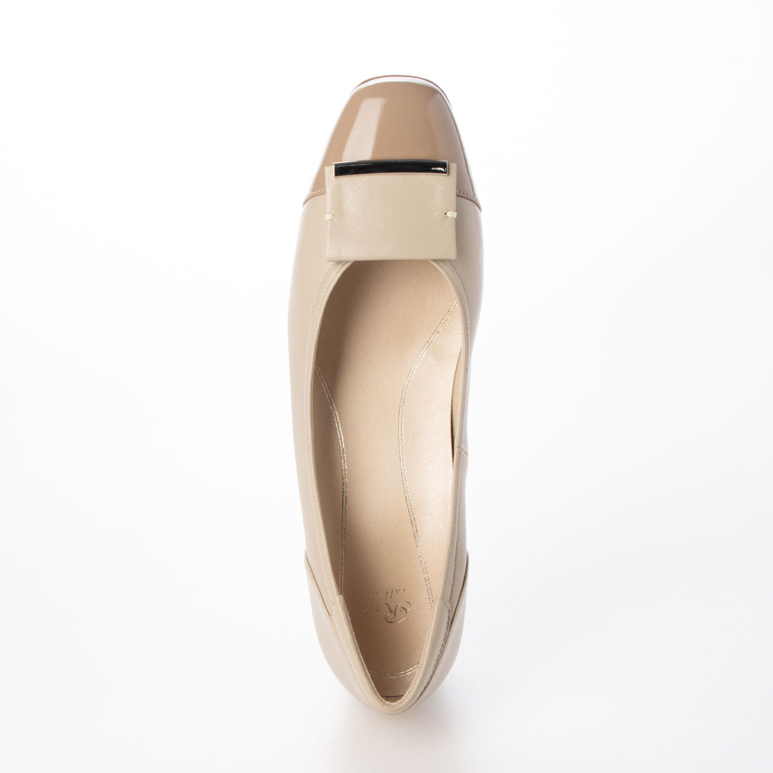 リズ ラフィーネ Riz raffinee 【3E】ローヒールスクエアパンプス