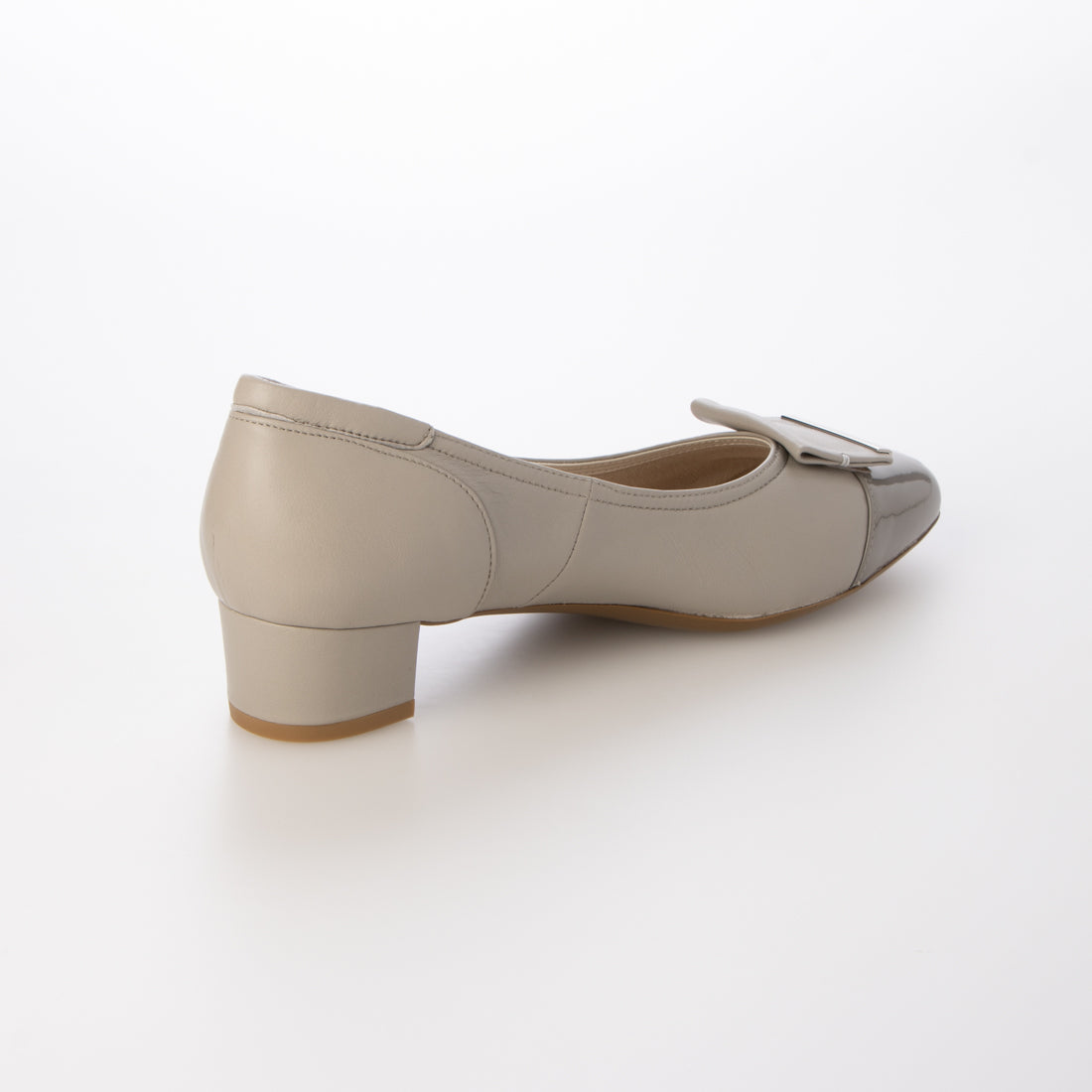 リズ ラフィーネ Riz raffinee 【3E】ローヒールスクエアパンプス