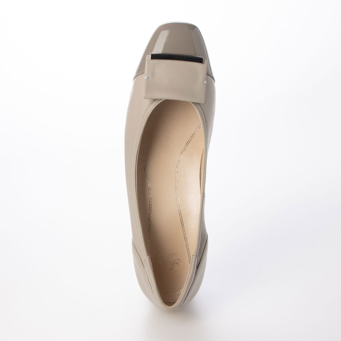 リズ ラフィーネ Riz raffinee 【3E】ローヒールスクエアパンプス