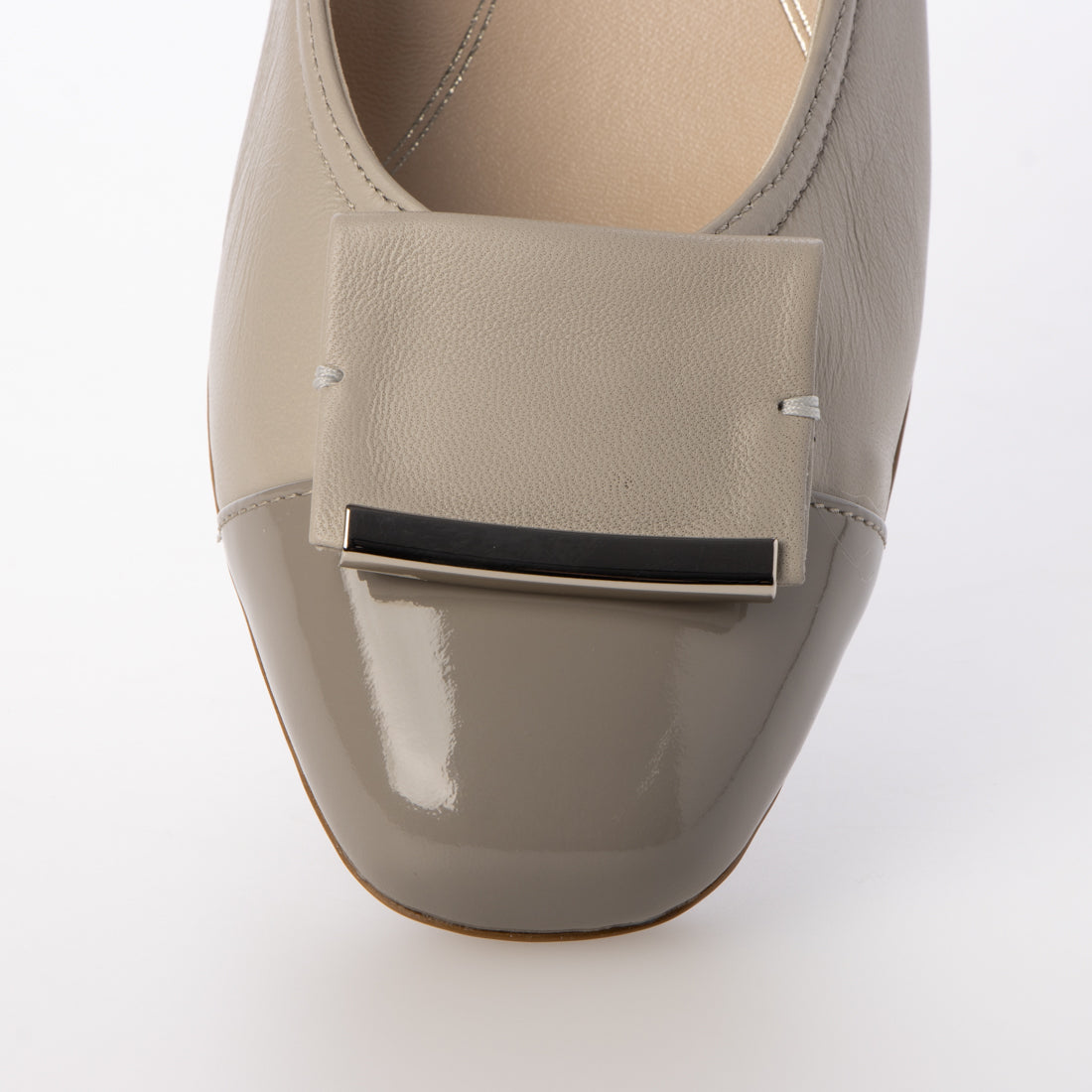 リズ ラフィーネ Riz raffinee 【3E】ローヒールスクエアパンプス