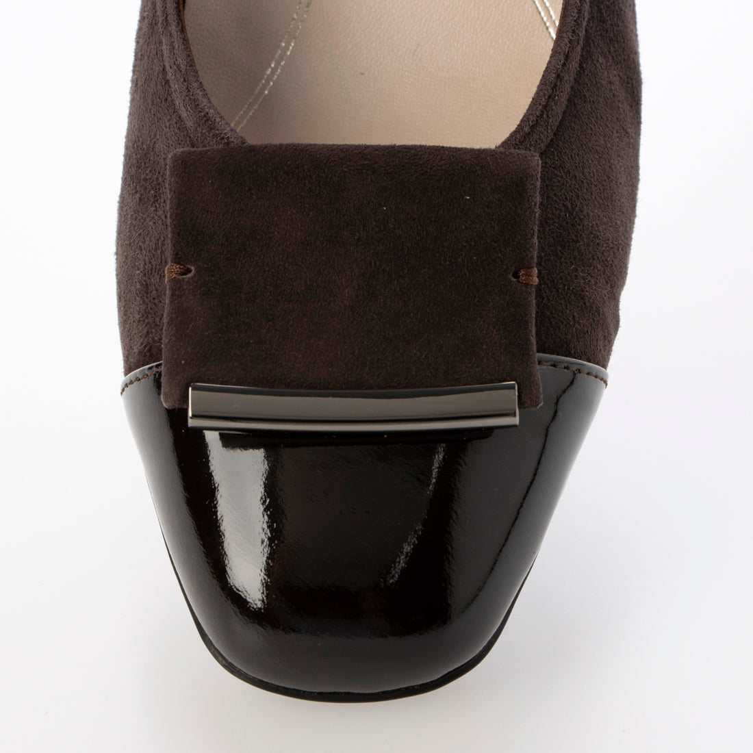 リズ ラフィーネ Riz raffinee 【3E】ローヒールスクエアパンプス