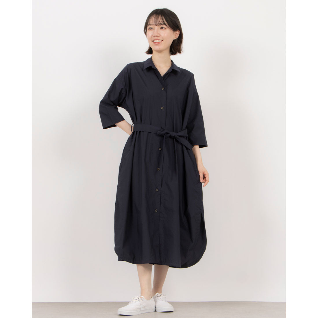 リネーム Rename 撥水・コートワンピース (ネイビー) ネイビー