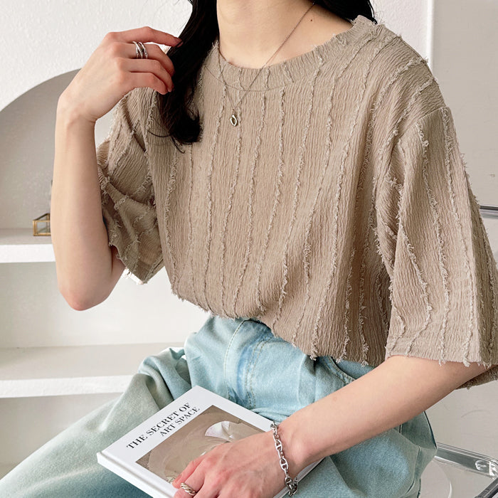 GeeRA Shaggy Jacquard T-shirt