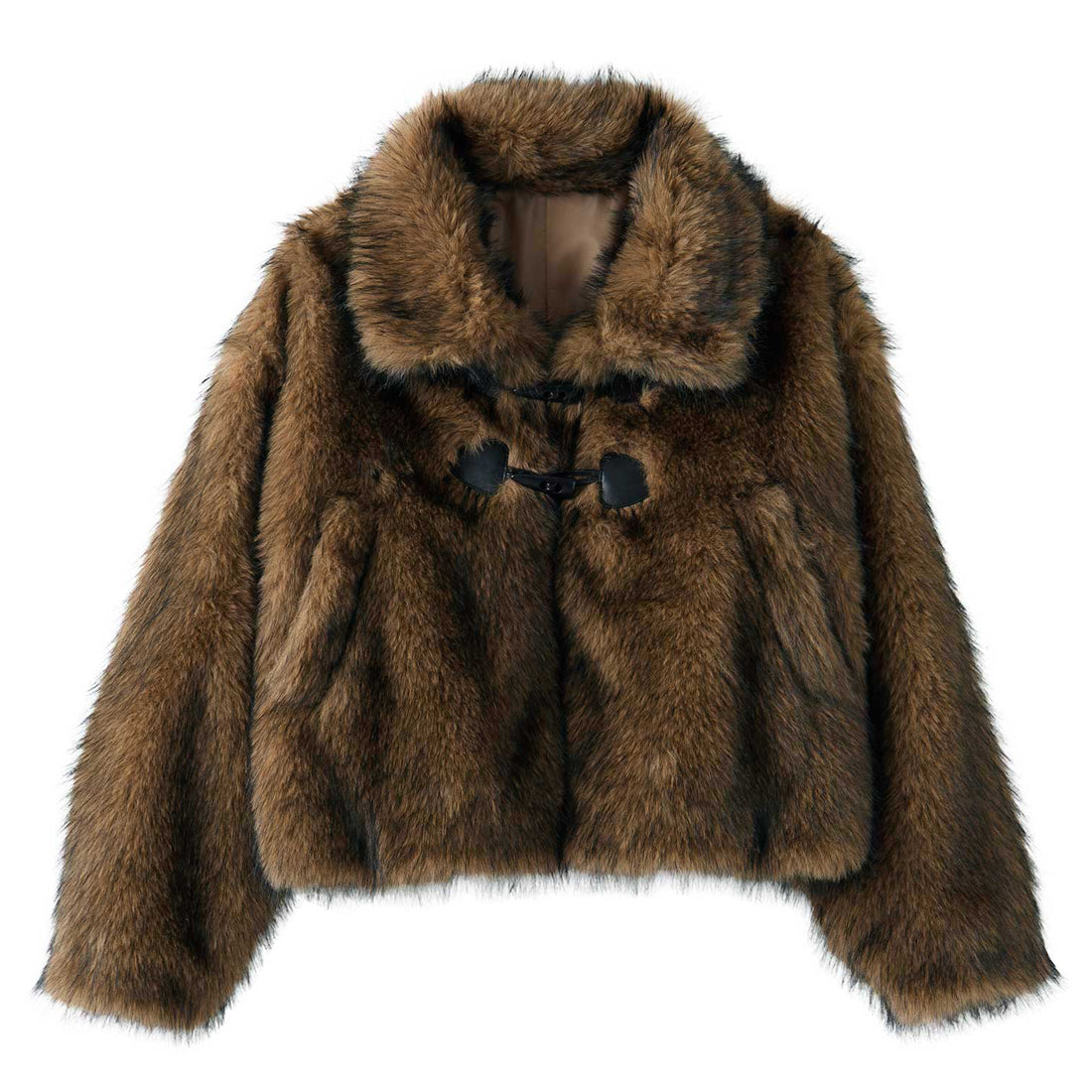 ジーラ GeeRA ミックスファートグル付ブルゾン (ライトブラウン) ライトブラウン