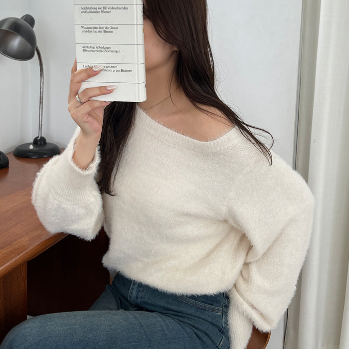 ジーラ GeeRA 【nelliy.】オフショルニット (チャコールグレー) チャコールグレー