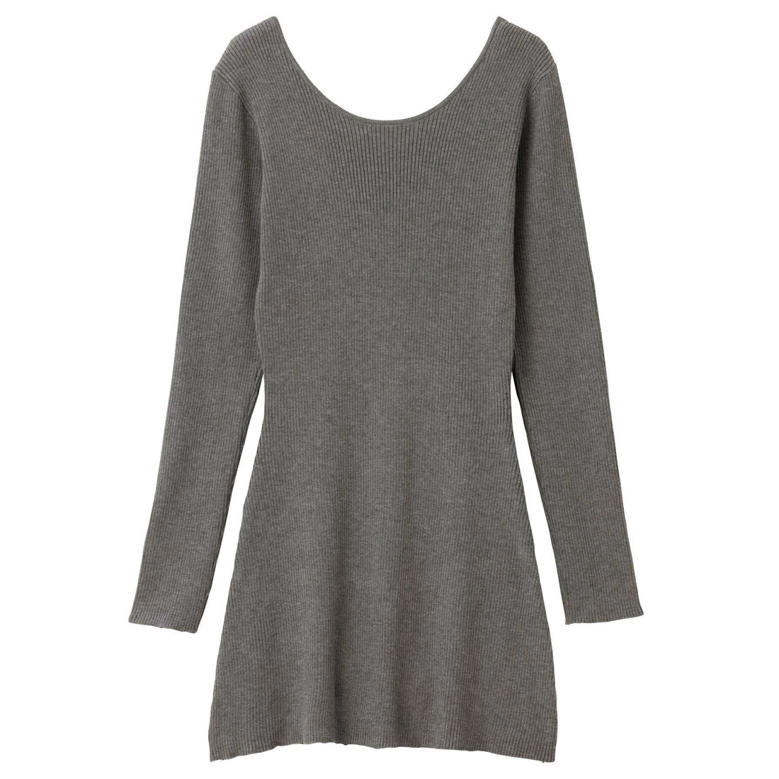 ジーラ GeeRA 【nelliy.】バックオープンワンピース (グレー(ミニ)) グレー(ミニ)