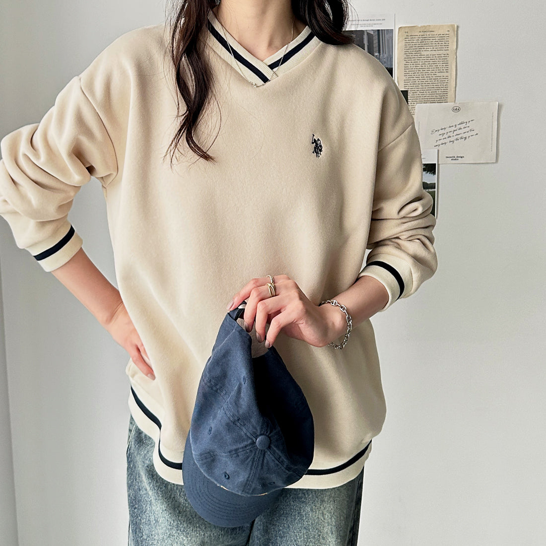 GeeRA 【U．S．PORO ASSN．】Front Peach Line Sweat