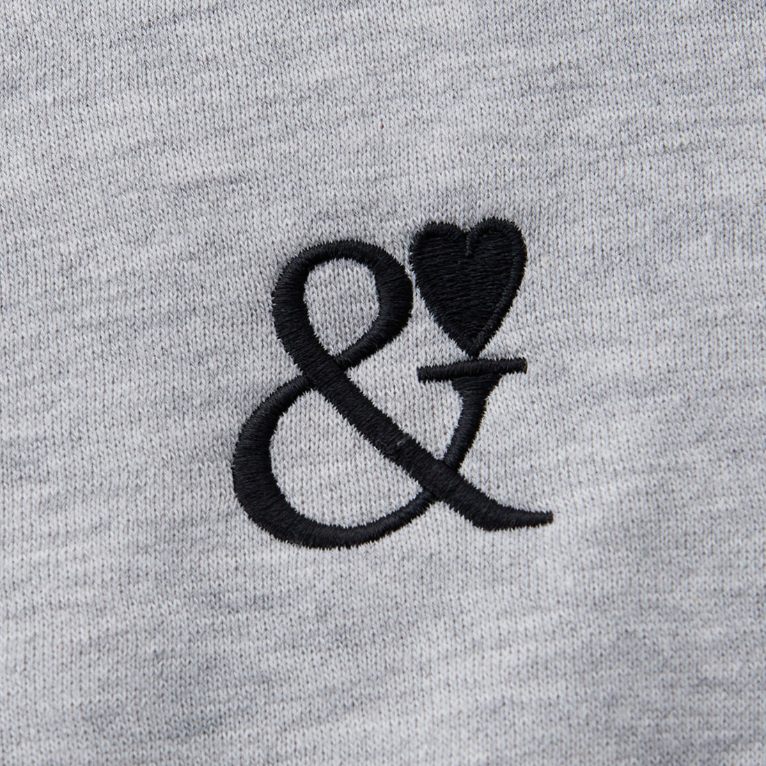 ジーラ GeeRA 裏起毛ワンポイント刺繍スウェットトップス (杢グレー) 杢グレー