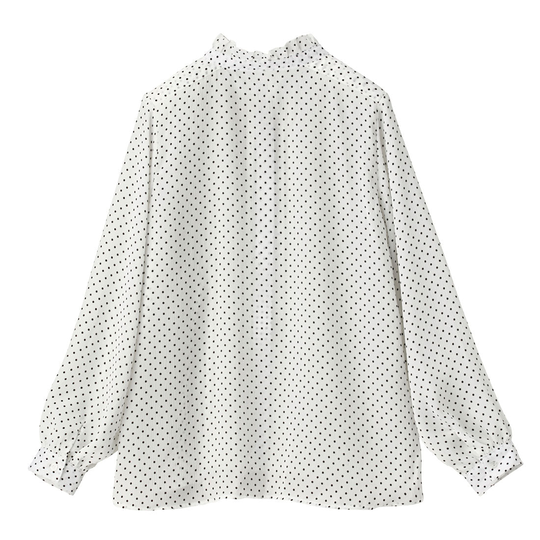 ジーラ GeeRA ドット柄ピンタックブラウス