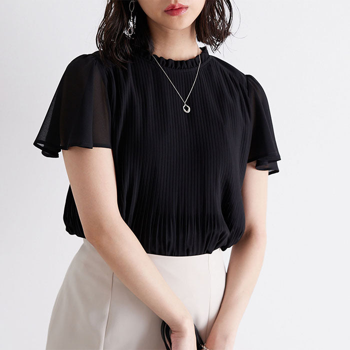 ジーラ GeeRA プリーツシフォンブラウス