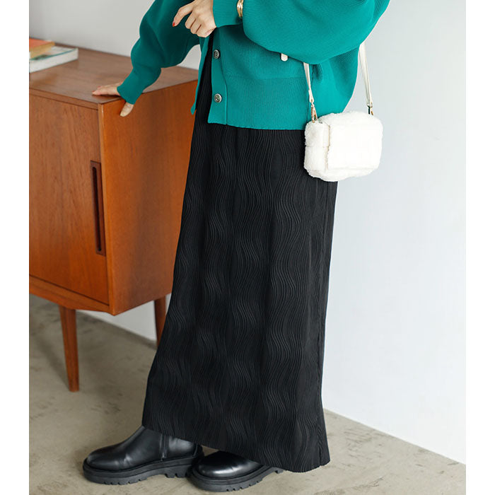 ジーラ GeeRA 変形プリーツタイトスカート