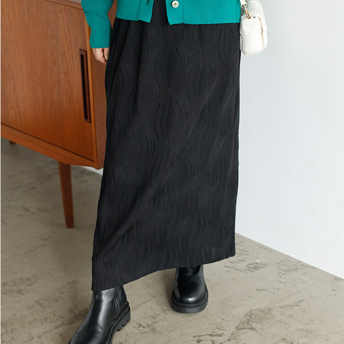 ジーラ GeeRA 変形プリーツタイトスカート
