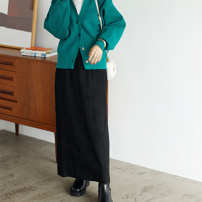 ジーラ GeeRA 変形プリーツタイトスカート