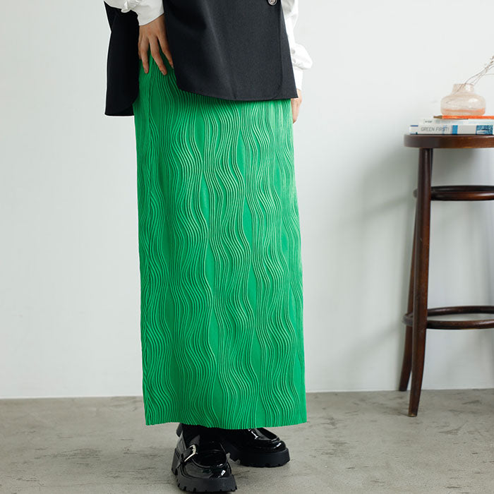 ジーラ GeeRA 変形プリーツタイトスカート