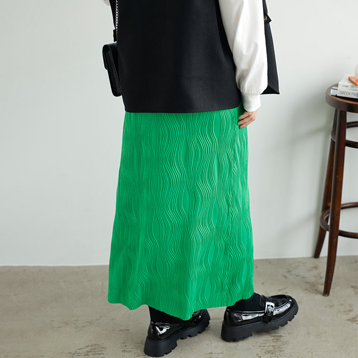 ジーラ GeeRA 変形プリーツタイトスカート