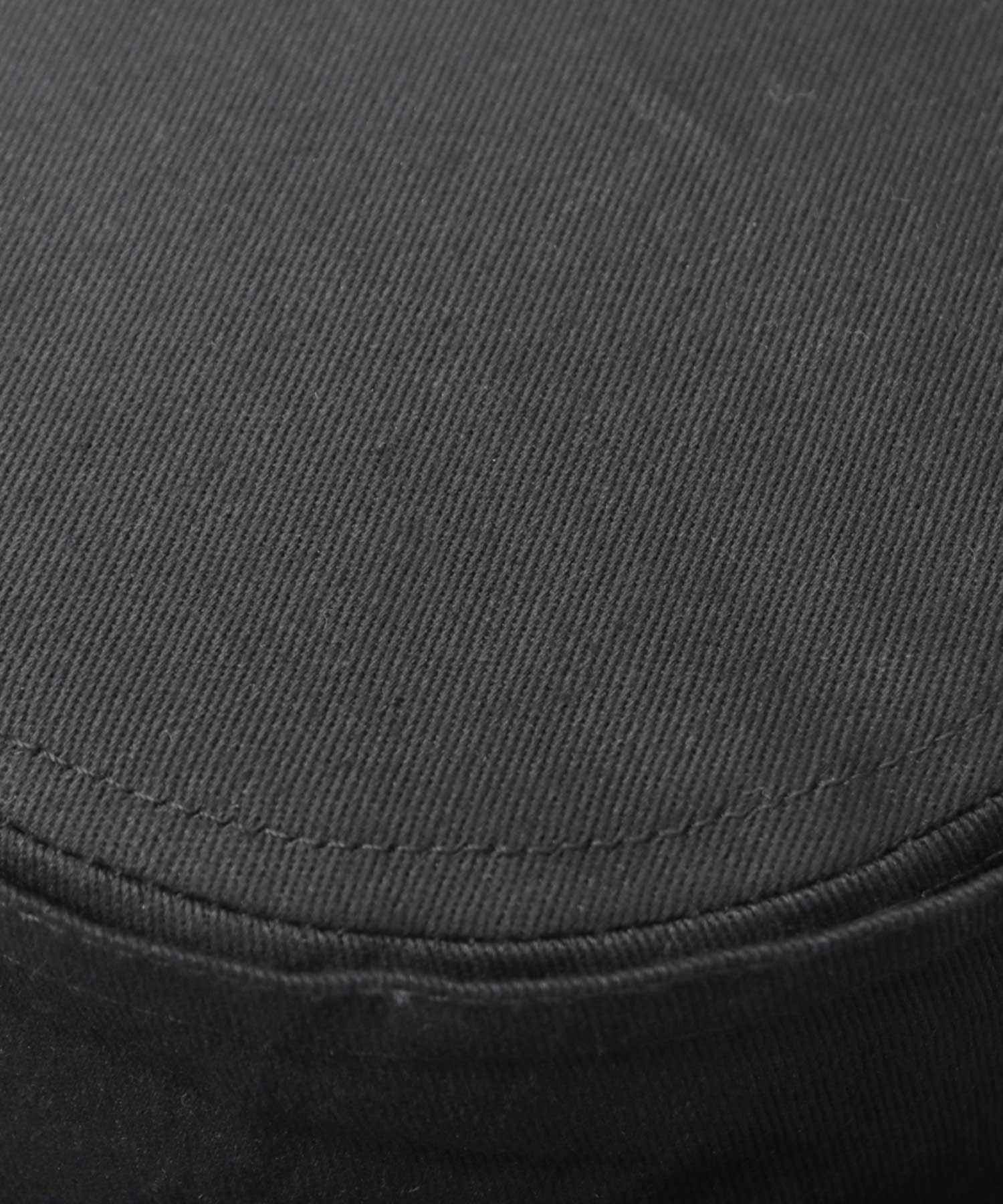 レックハッター Req Hatter ハット ポークパイハット メンズ 帽子 デニム コットン スウェット 3素材 つば短め つば 短い (ブラック-B(スウェット)) ブラック-B(スウェット)