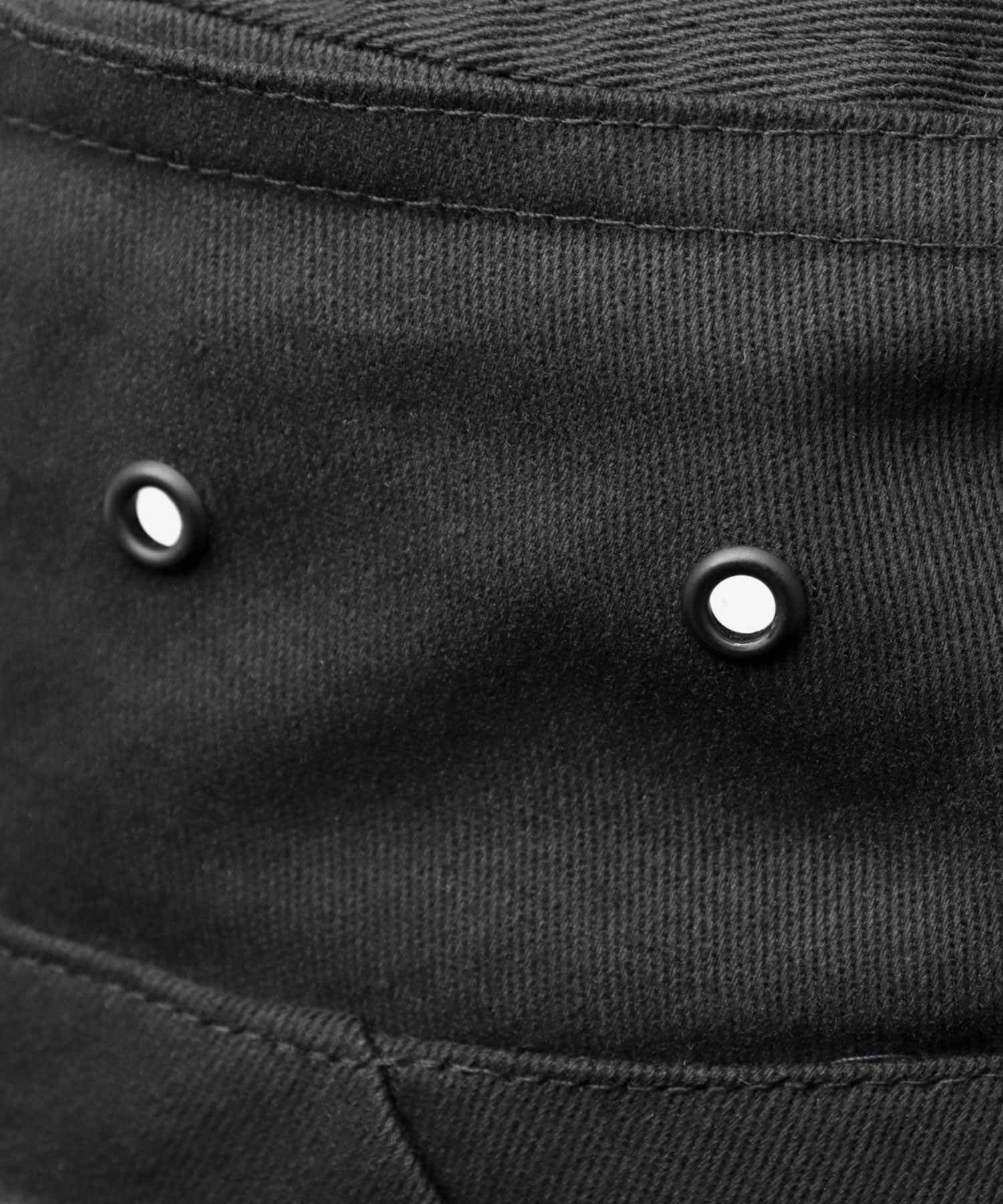 レックハッター Req Hatter ハット ポークパイハット メンズ 帽子 デニム コットン スウェット 3素材 つば短め つば 短い (ブラック-B(スウェット)) ブラック-B(スウェット)