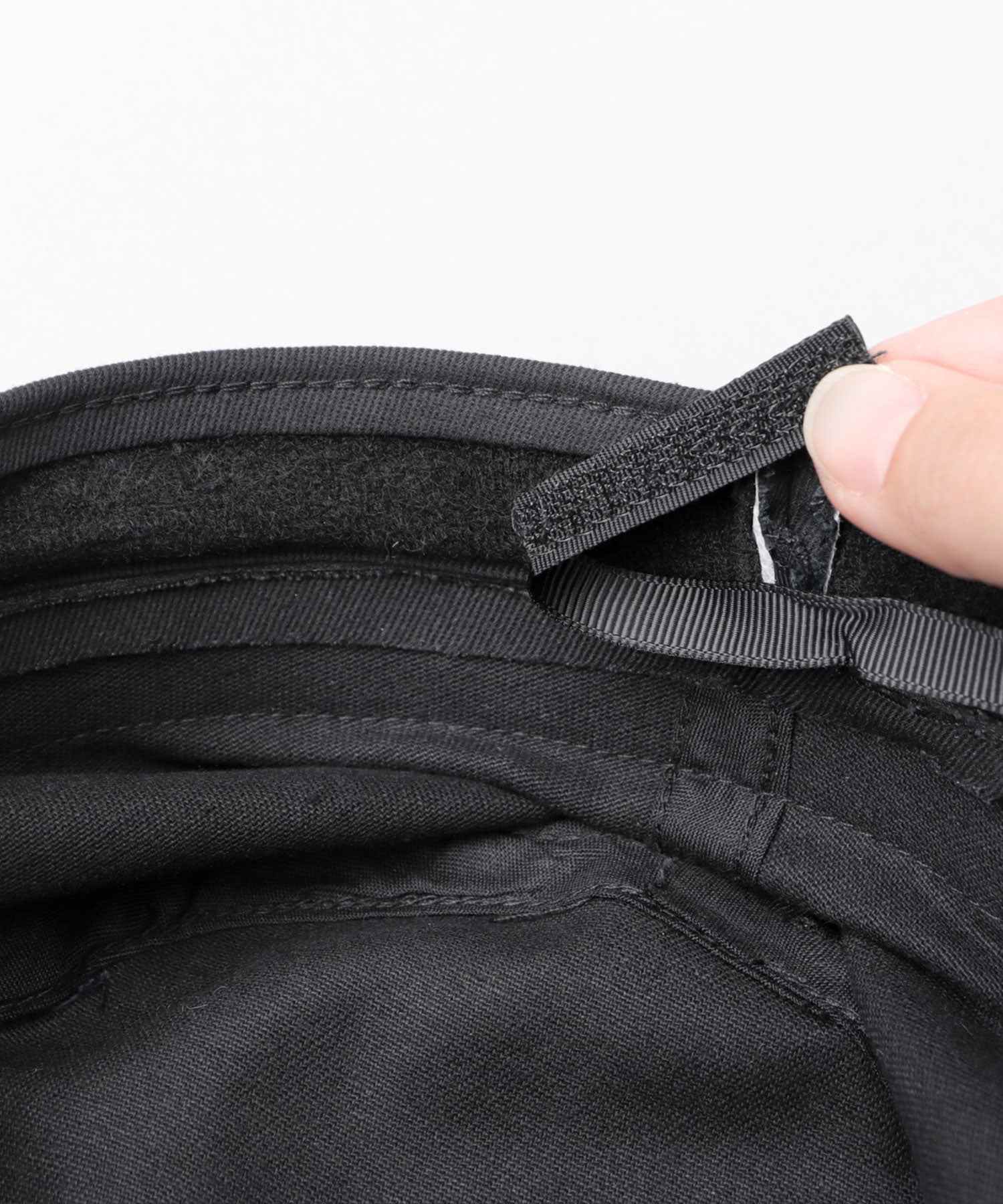 レックハッター Req Hatter ハット ポークパイハット メンズ 帽子 デニム コットン スウェット 3素材 つば短め つば 短い (ブラック-B(スウェット)) ブラック-B(スウェット)