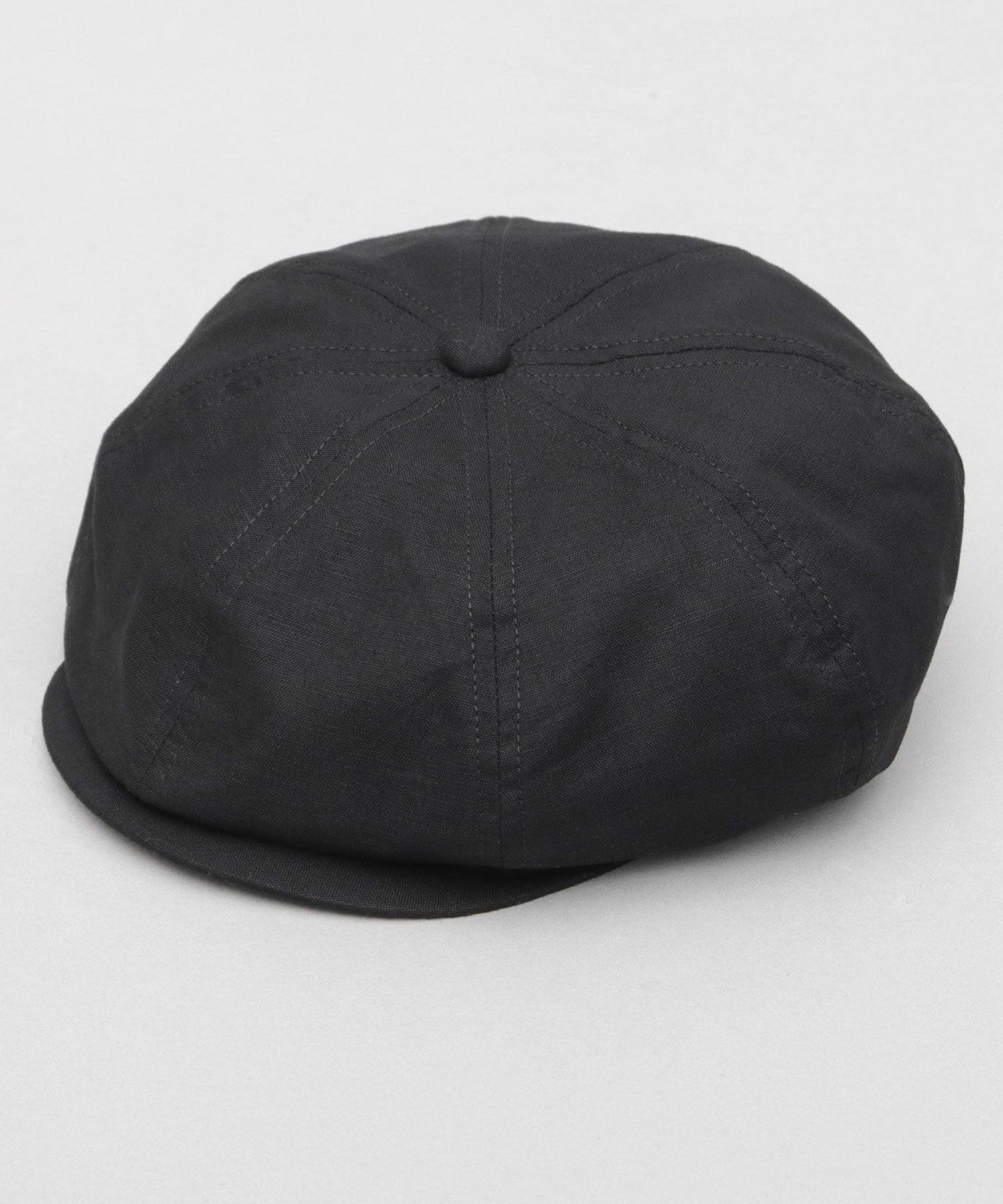 レックハッター Req Hatter 綿麻 リネン混 キャスケット (ブラック) ブラック