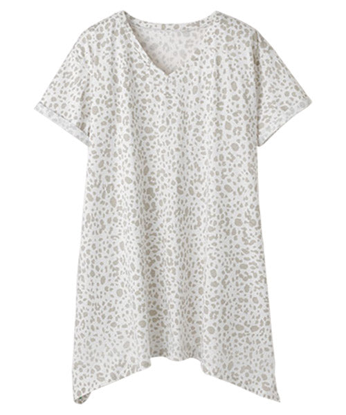 ラナン RANAN 接触冷感 ゆるシルエットVネックTシャツ