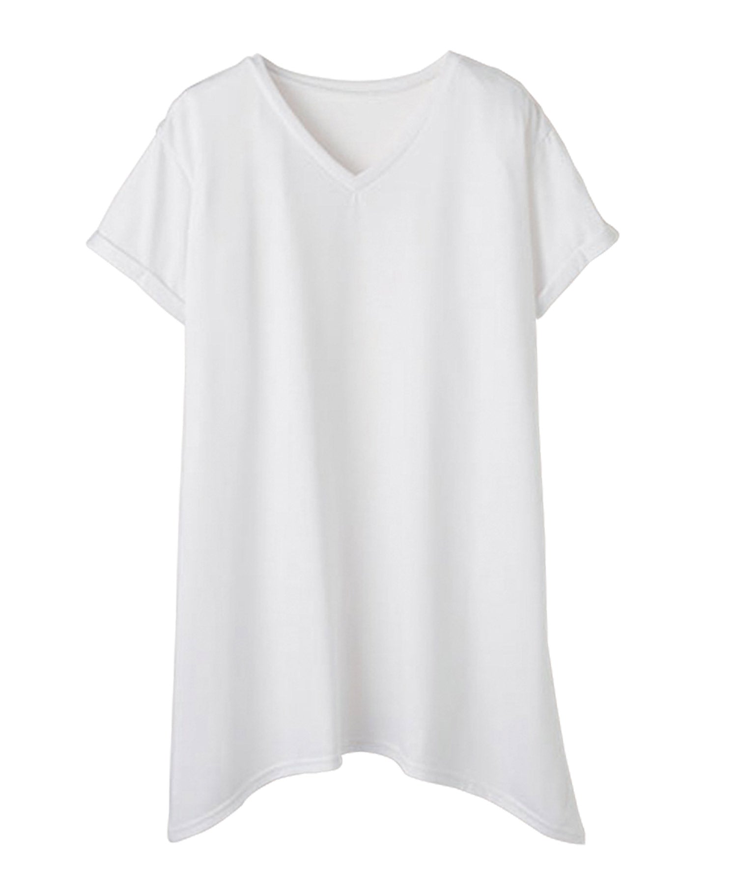 RANAN RANAN Contact Cool Feeling Loose Silhouette V-Neck T-Shirt