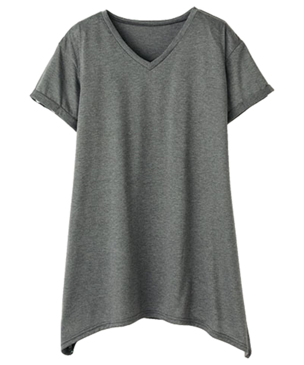 RANAN RANAN Contact Cool Feeling Loose Silhouette V-Neck T-Shirt