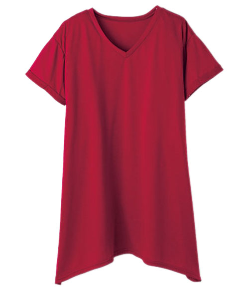 RANAN RANAN Contact Cool Feeling Loose Silhouette V-Neck T-Shirt