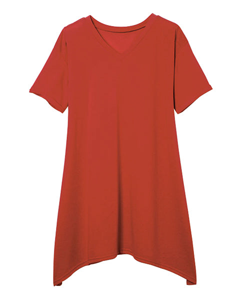 RANAN RANAN Contact Cool Feeling Loose Silhouette V-Neck T-Shirt