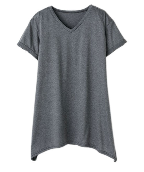 RANAN RANAN Contact Cool Feeling Loose Silhouette V-Neck T-Shirt