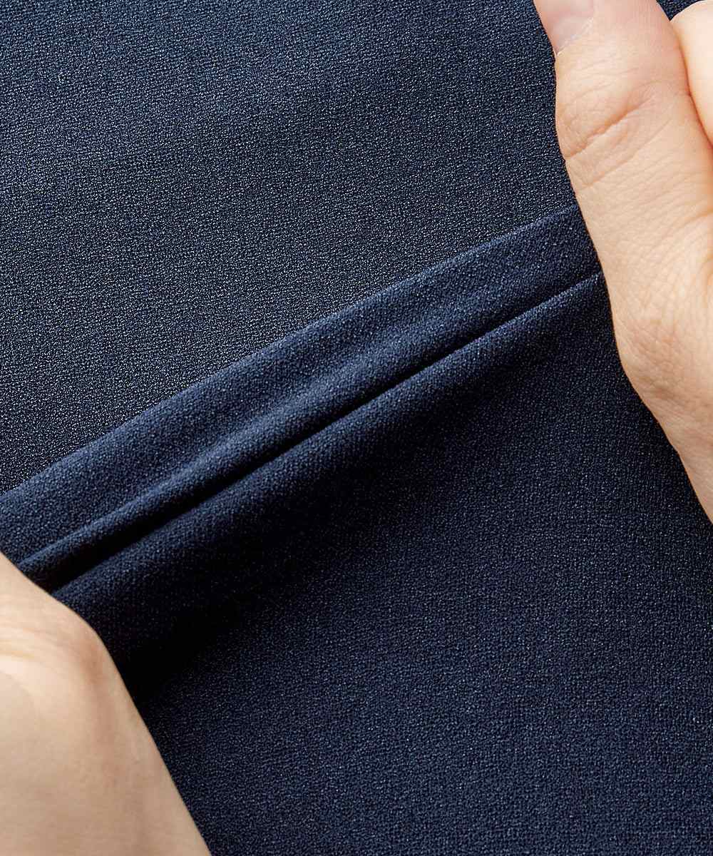 ラナン RANAN 裾レース使いチュニック (ネイビー) ネイビー