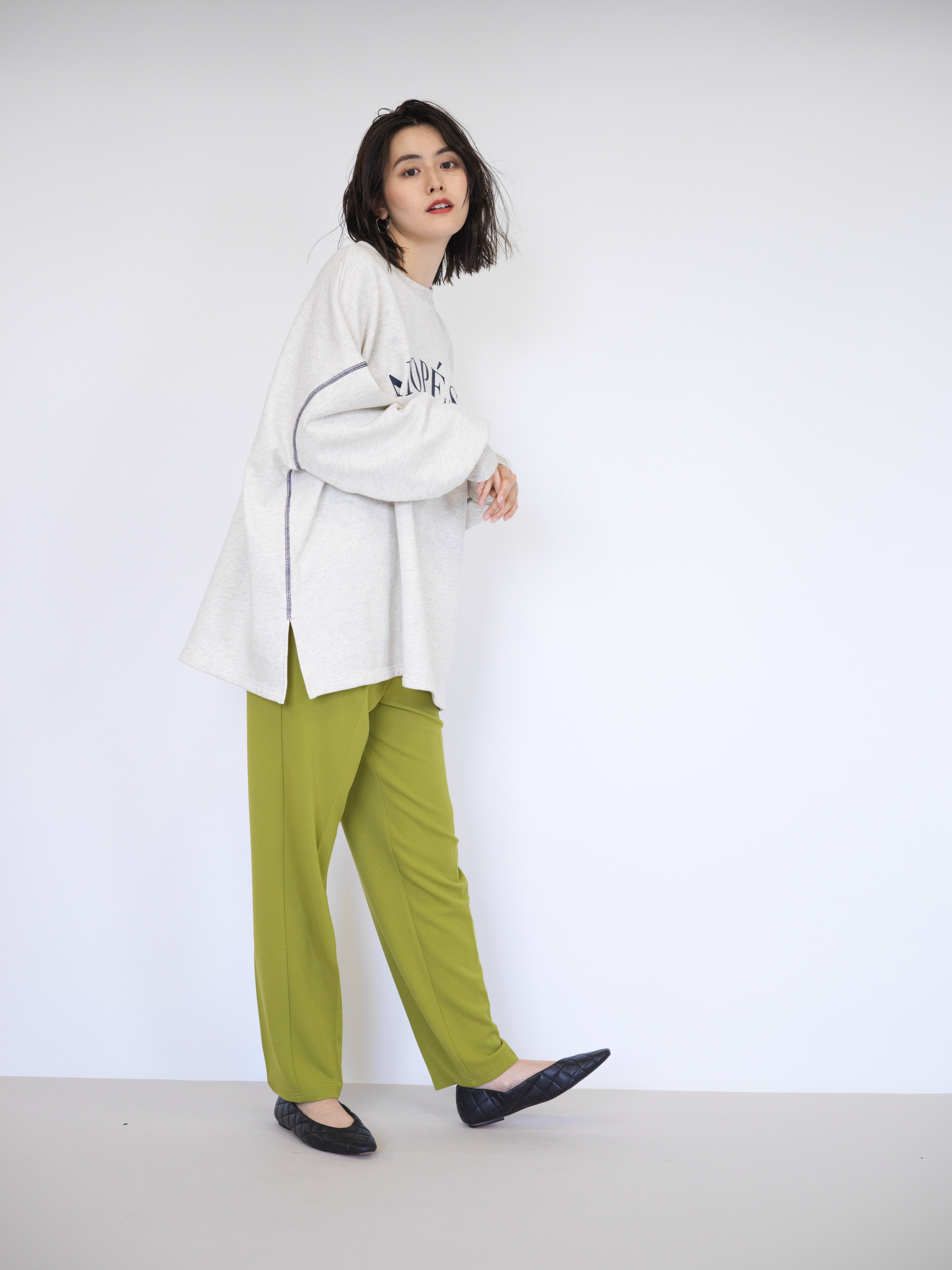 ラナン RANAN ビッグカレッジロゴスウェット (オートミール) オートミール