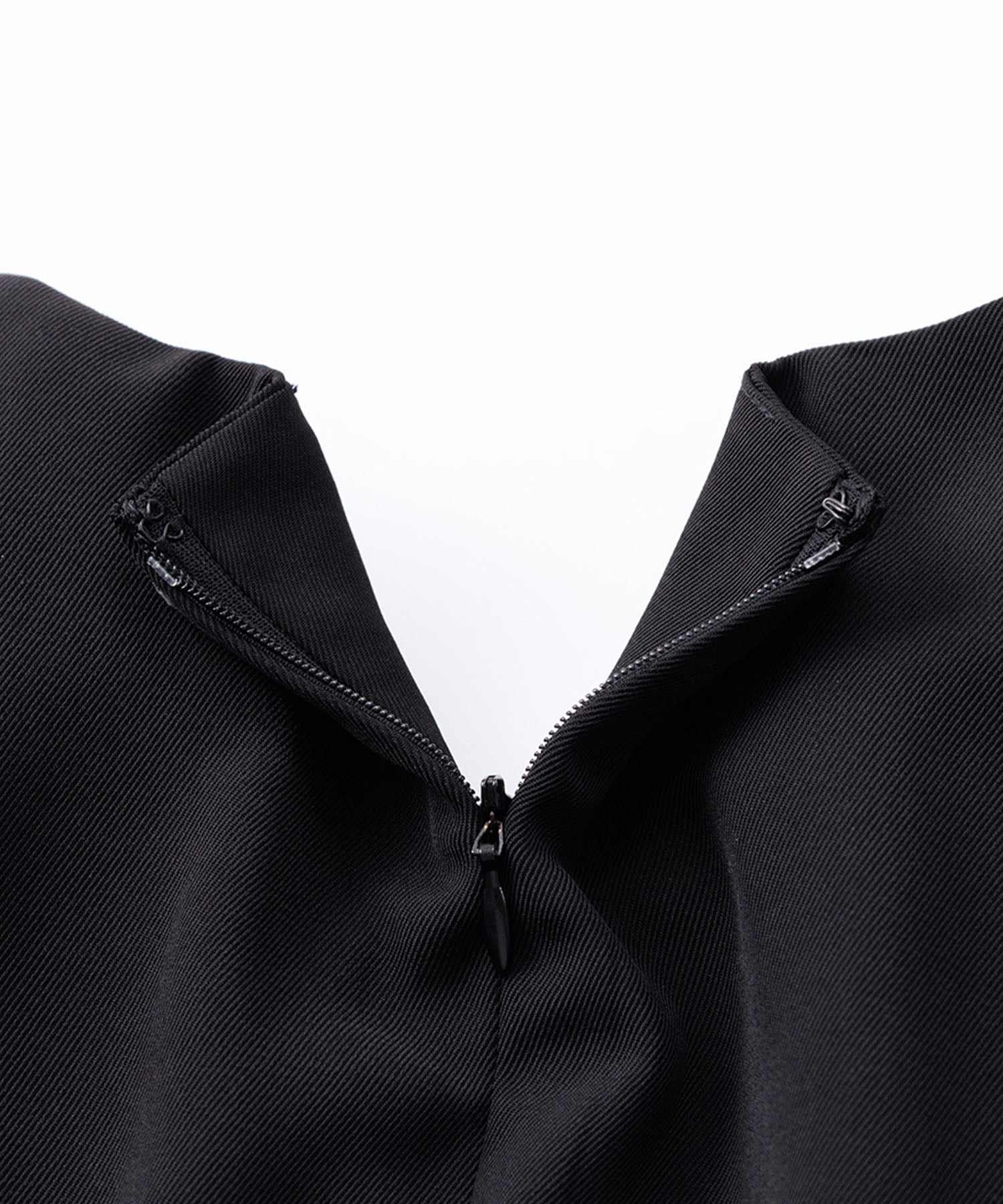 ラナン RANAN パール調タックワンピース