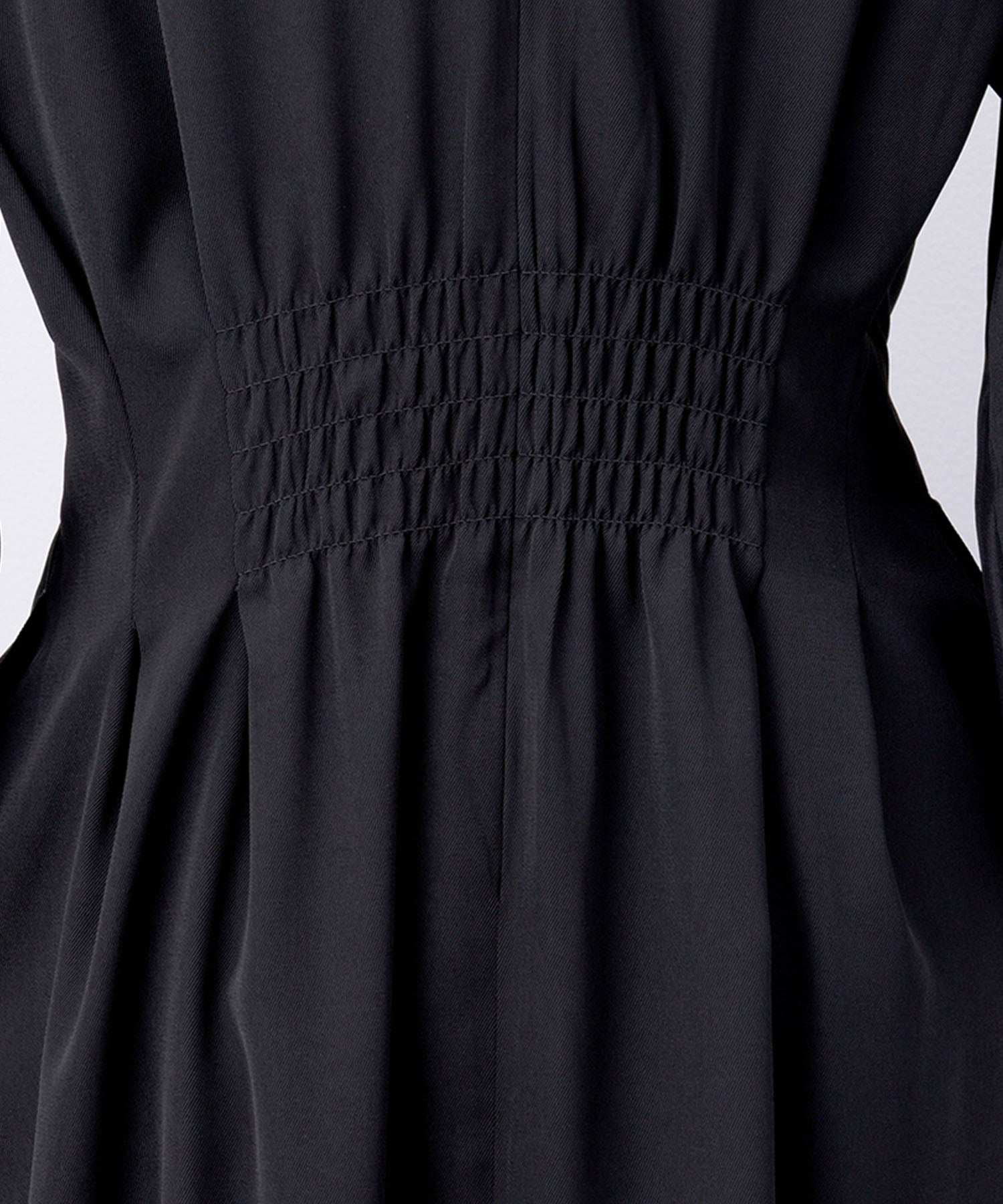 ラナン RANAN パール調タックワンピース