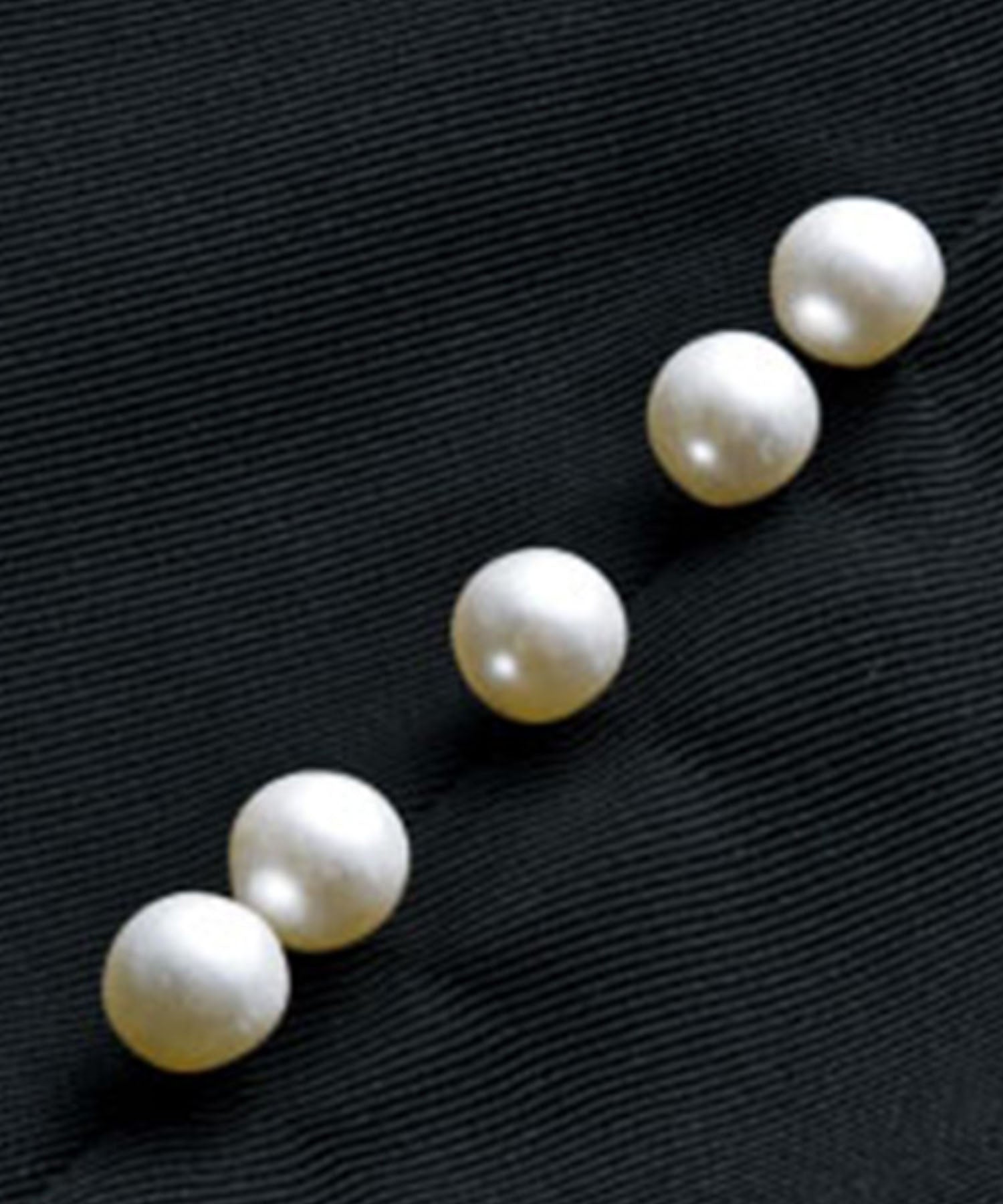 ラナン RANAN パール調タックワンピース