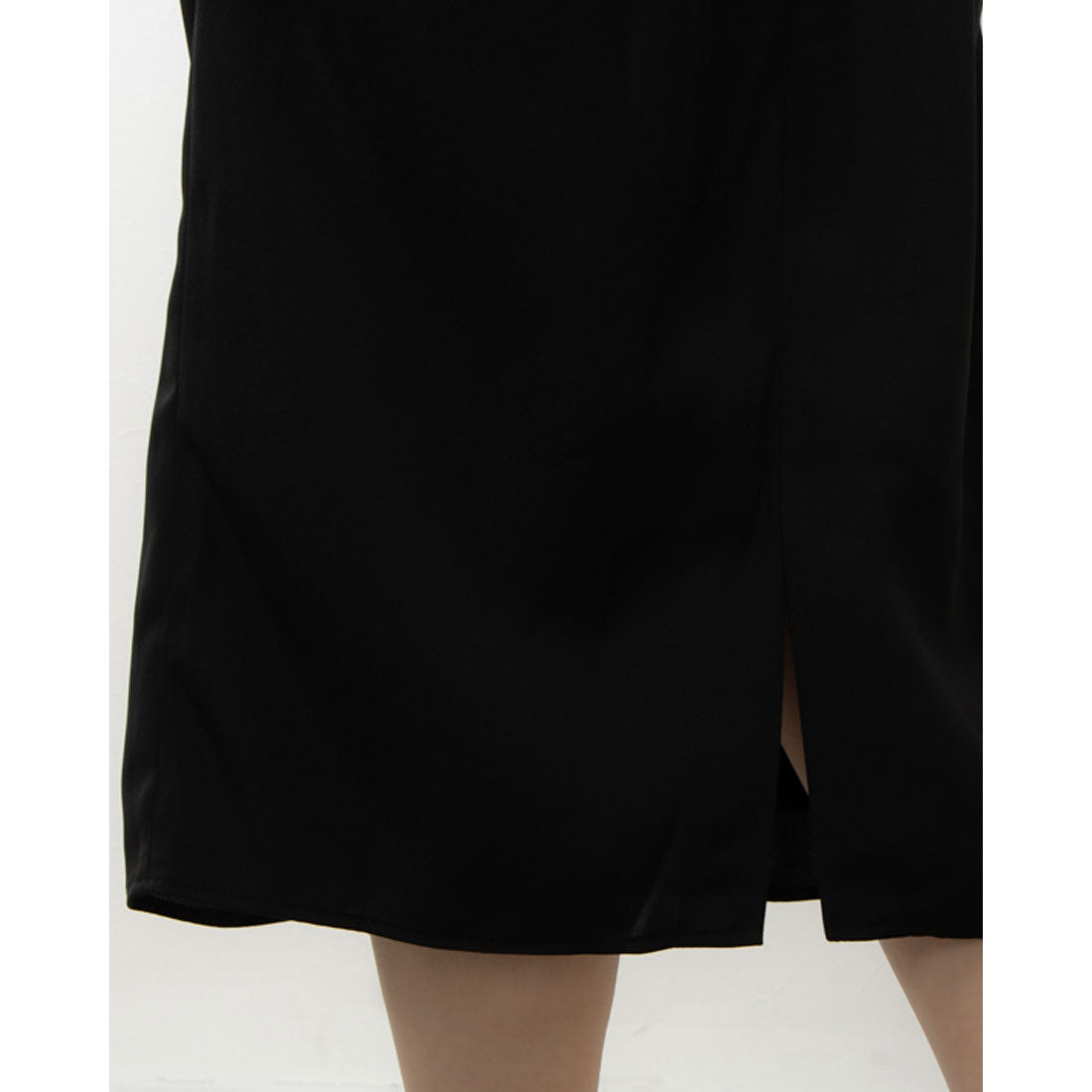 ラナン RANAN パール調タックワンピース