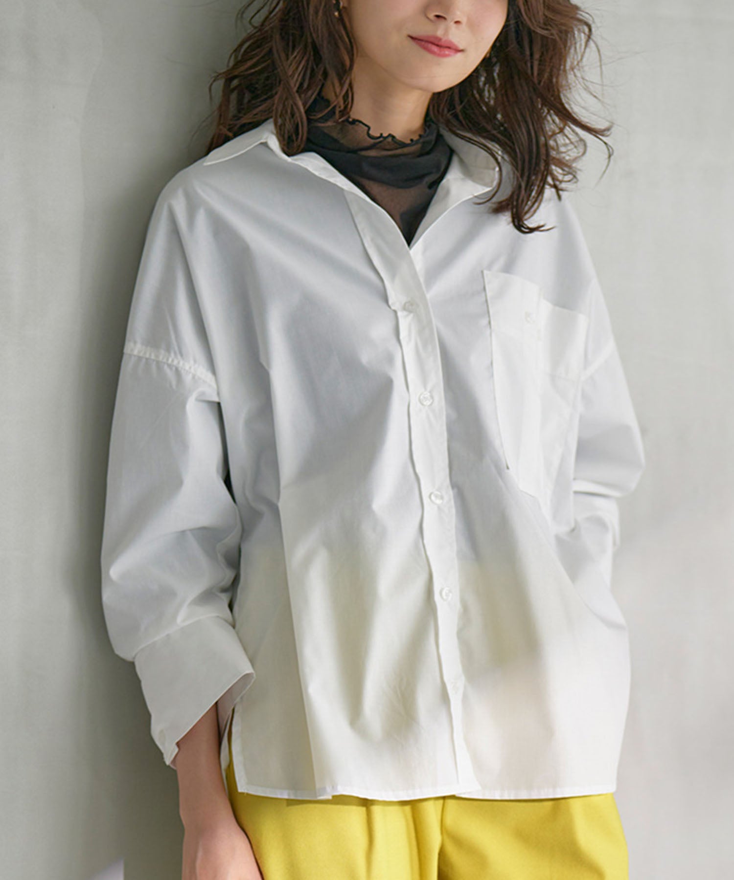 トップス rannn RANAN Sleeve design shirt