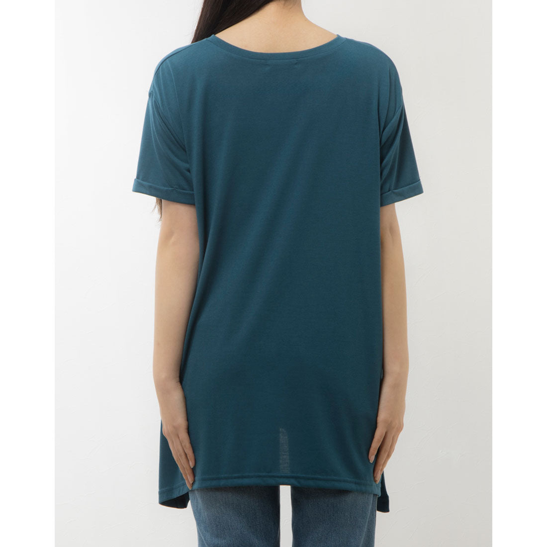 RANAN RANAN Contact Cool Feeling Loose Silhouette V-Neck T-Shirt