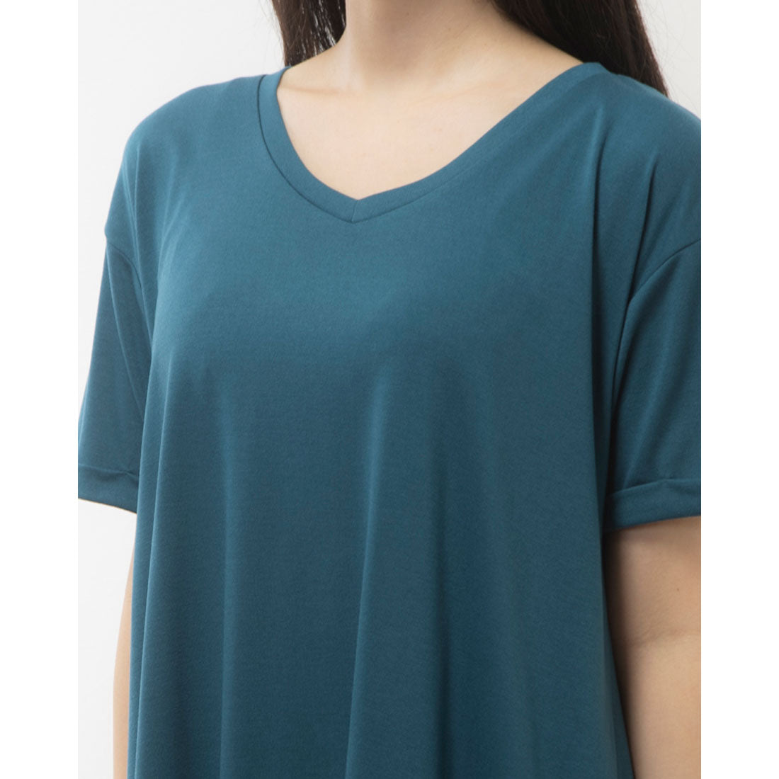 RANAN RANAN Contact Cool Feeling Loose Silhouette V-Neck T-Shirt