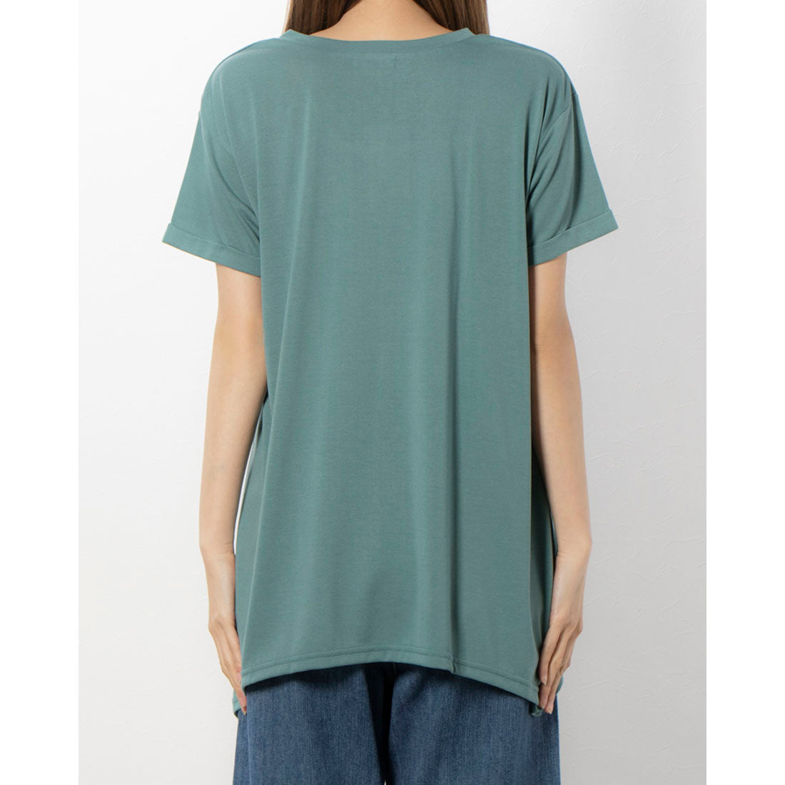 RANAN RANAN Contact Cool Feeling Loose Silhouette V-Neck T-Shirt