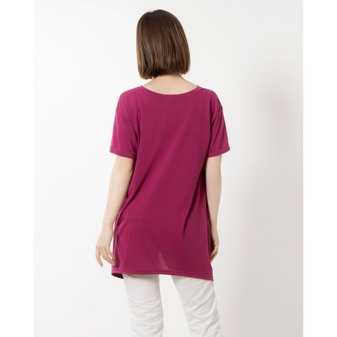 RANAN RANAN Contact Cool Feeling Loose Silhouette V-Neck T-Shirt