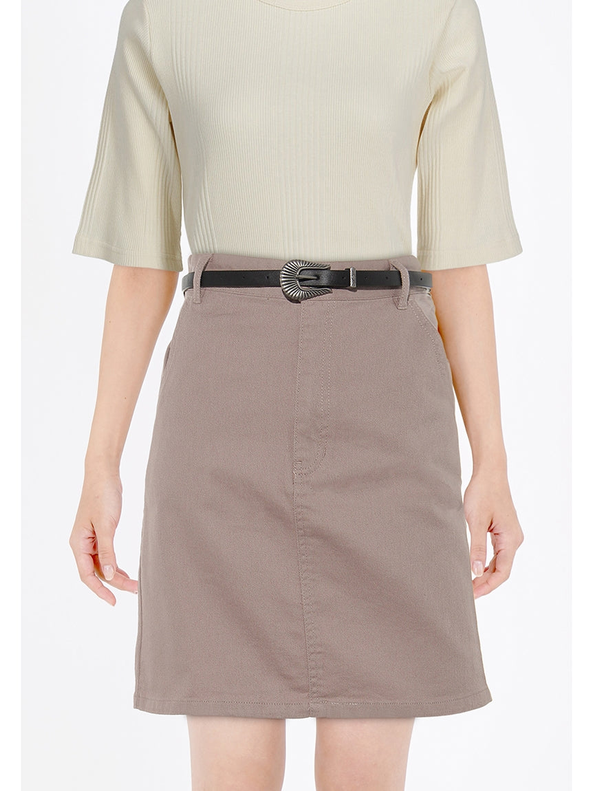 レイカズン Ray Cassin ウエスタンベルト付ミニスカート (ピンク) ピンク