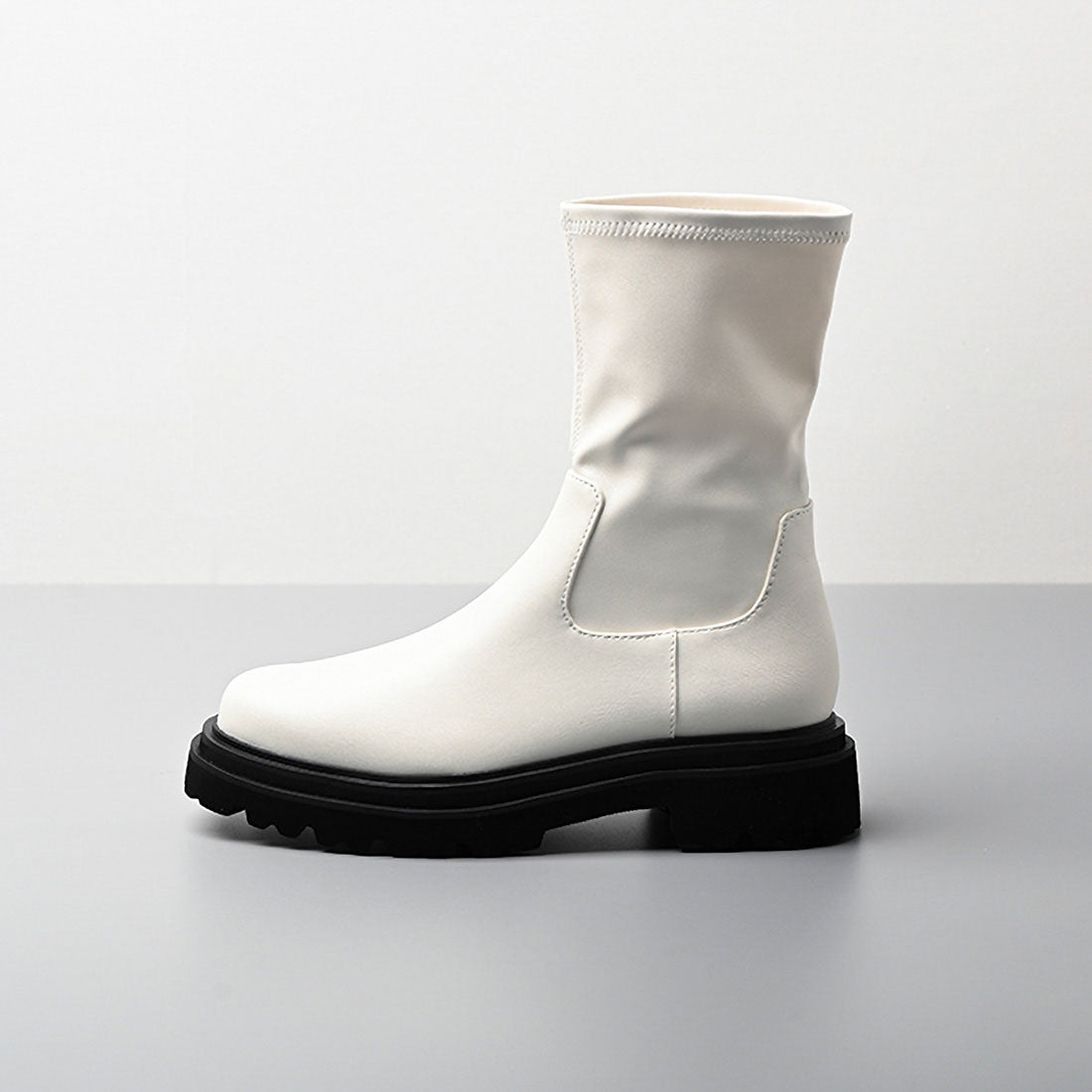 ラシックドット Rachic. ハイパーストレッチショートブーツ