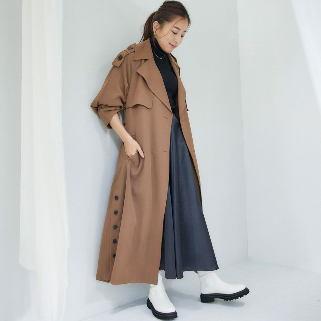 ラシックドット Rachic. ハイパーストレッチショートブーツ