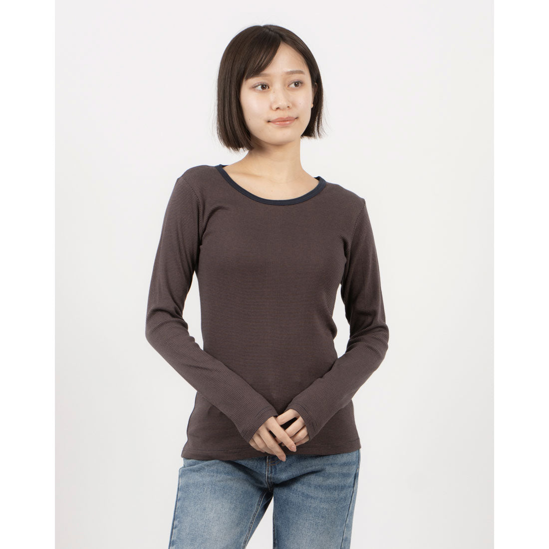 羅伯特·P·米勒 Robert P. Miller Robert P. Miller 羅伯特皮米勒 薄長袖 T恤 Panel-rib L/S Tee -BORDER