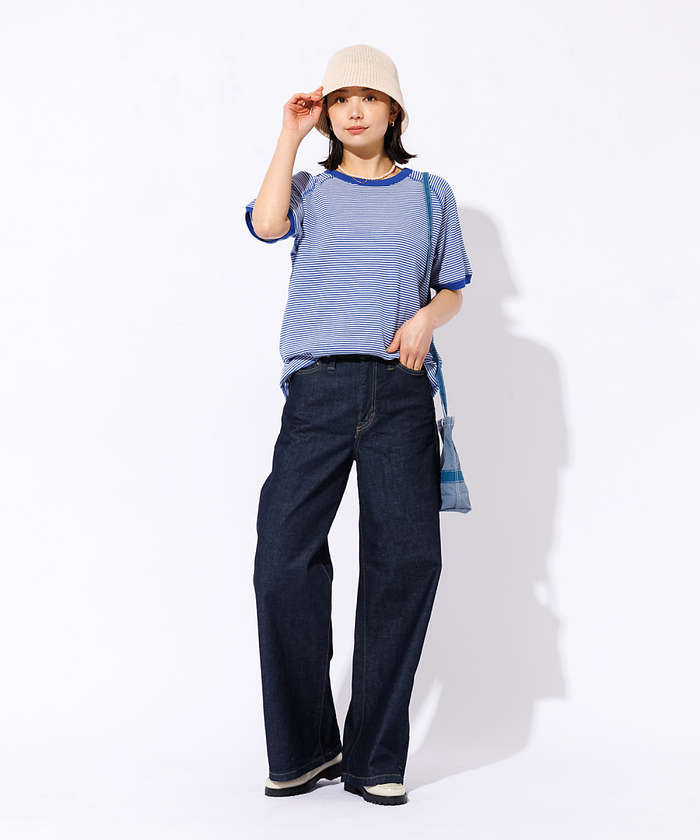 ルージュ ヴィフ ラクレ Rouge vif la cle 【SOMETHING/サムシング】LISA ワイド デニムパンツ【WEB限定】 (スミクロ) スミクロ