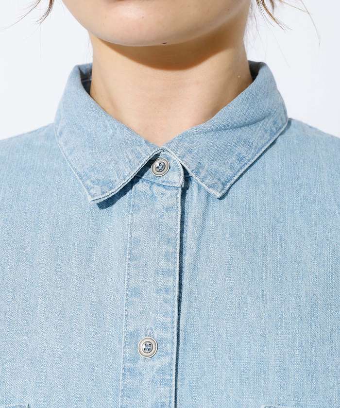 ルージュ ヴィフ ラクレ Rouge vif la cle 【MICA&DEAL /マイカアンドディール】Denim shirt / デニム (ライトブルー) ライトブルー